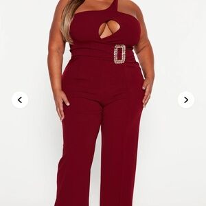 Fashion Nova Amelia One Shoulder Jumpsuit